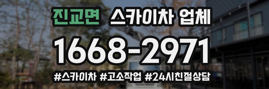 진교면 스카이차 업체