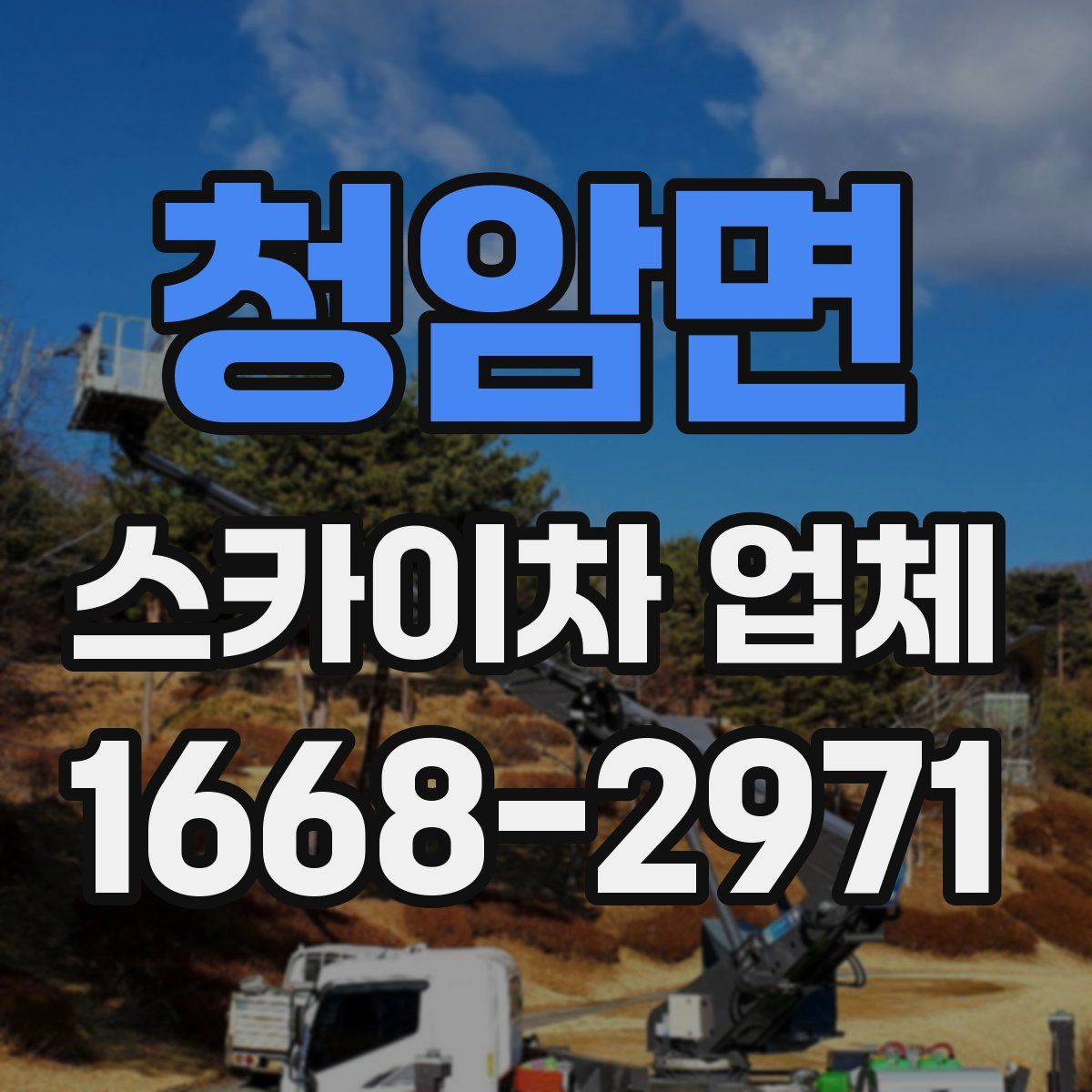 청암면 스카이차 업체