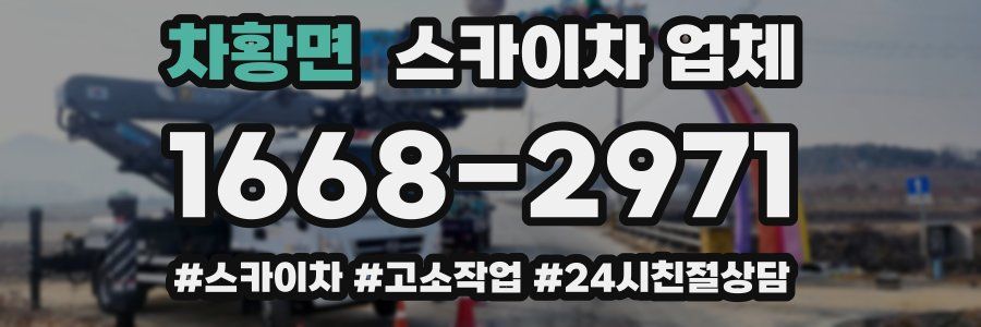 차황면 스카이차 업체