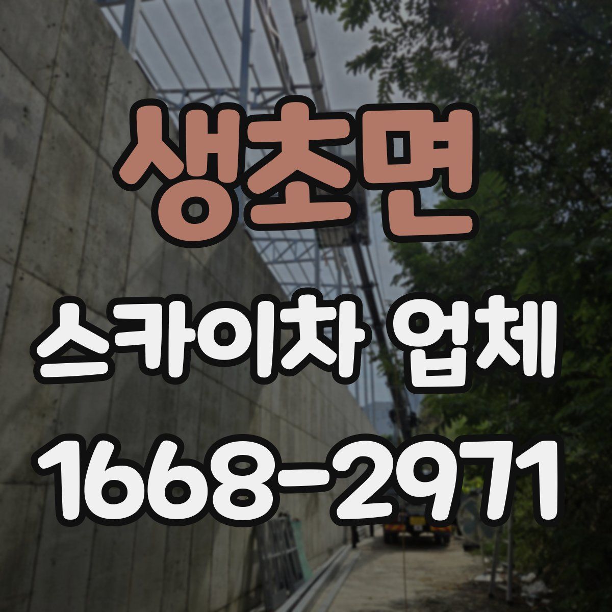 생초면 스카이차 업체