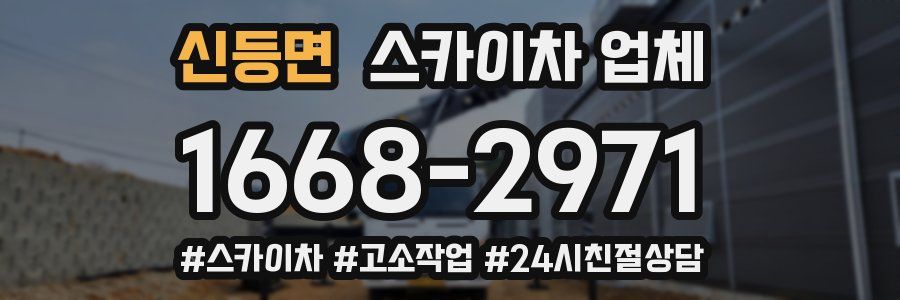 신등면 스카이차 업체