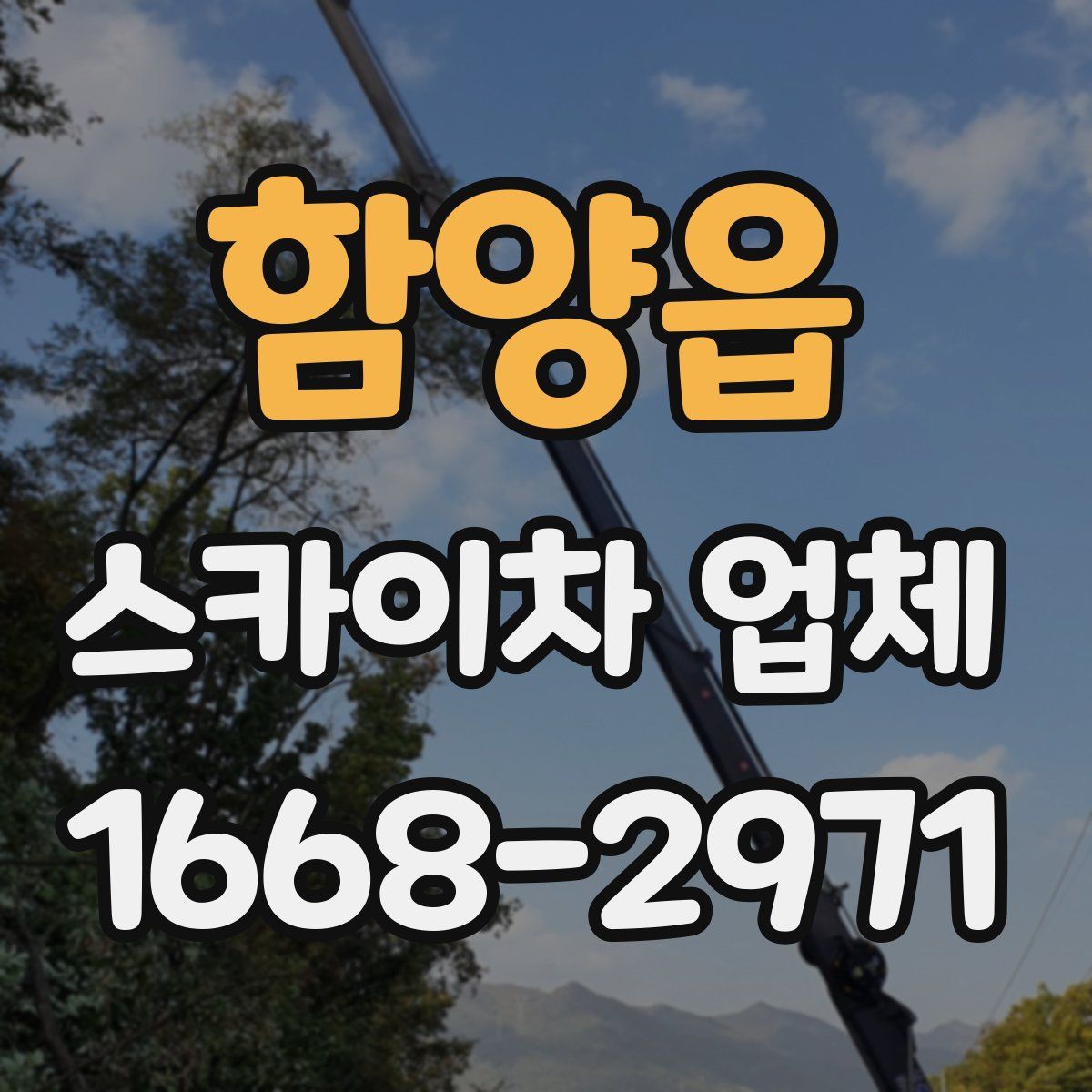 함양읍 스카이차 업체