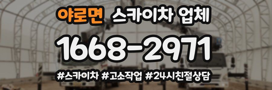 야로면 스카이차 업체
