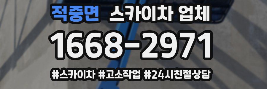 적중면 스카이차 업체