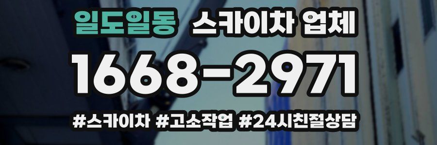 일도일동 스카이차 업체