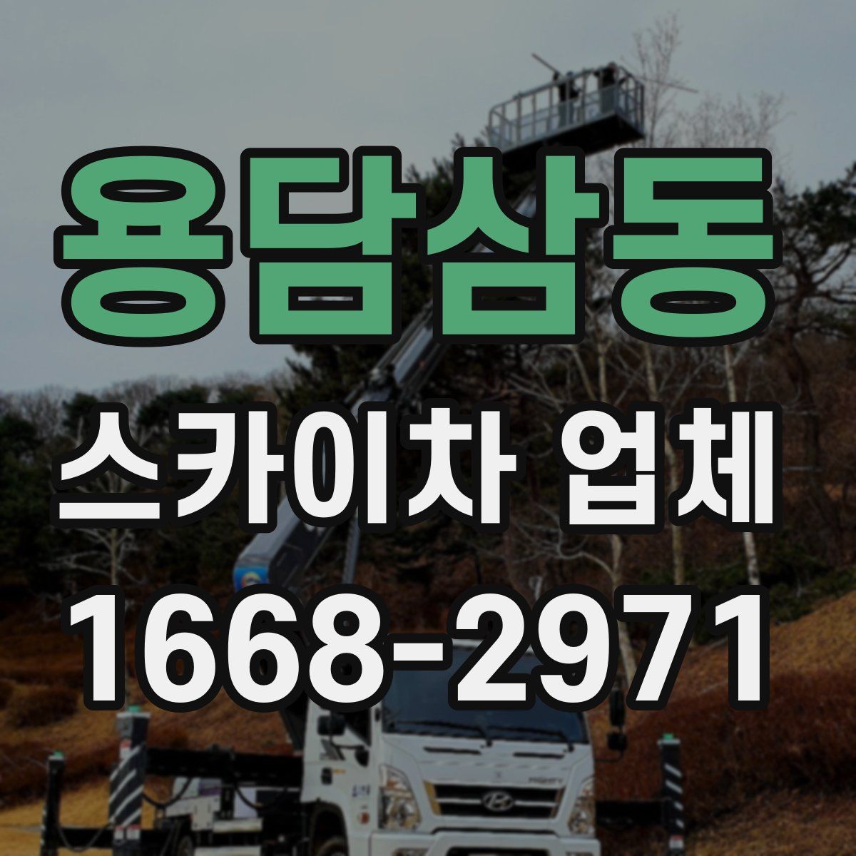 용담삼동 스카이차 업체