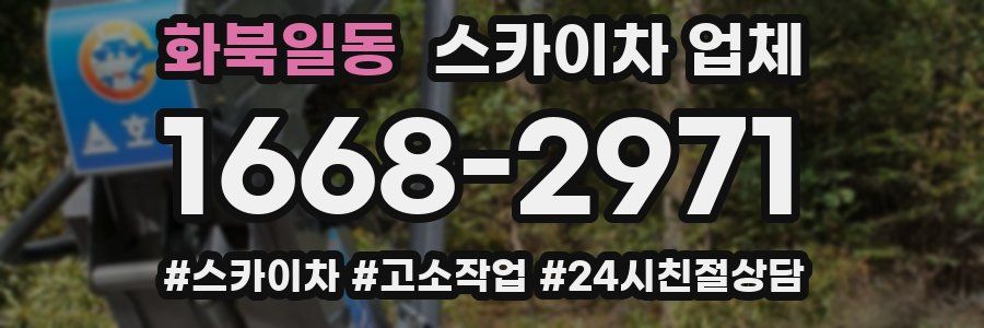 화북일동 스카이차 업체