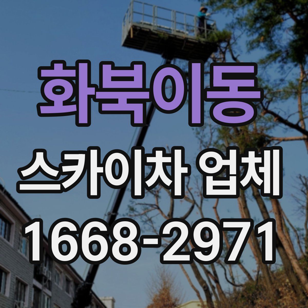 화북이동 스카이차 업체