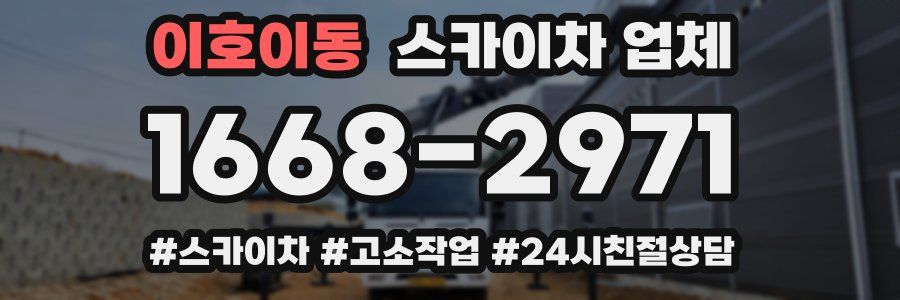 이호이동 스카이차 업체