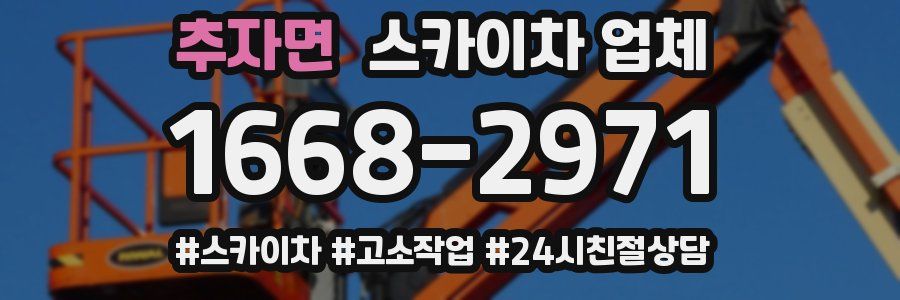 추자면 스카이차 업체