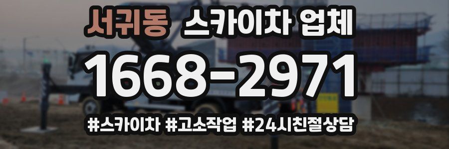 서귀동 스카이차 업체