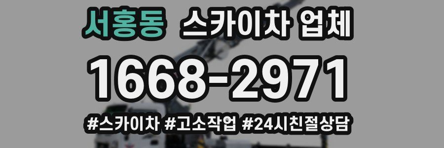 서홍동 스카이차 업체