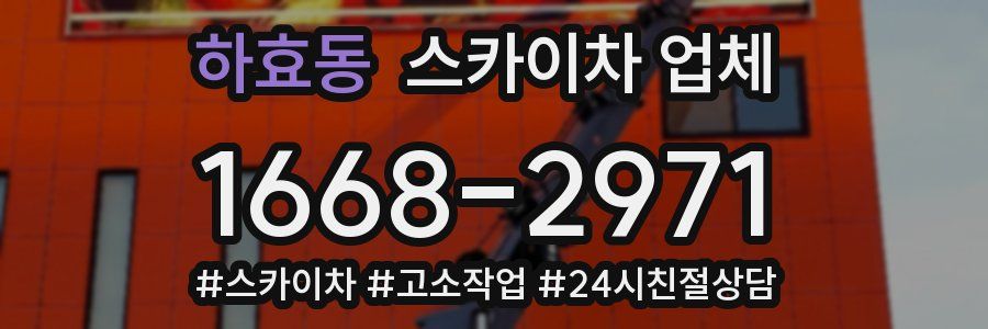 하효동 스카이차 업체
