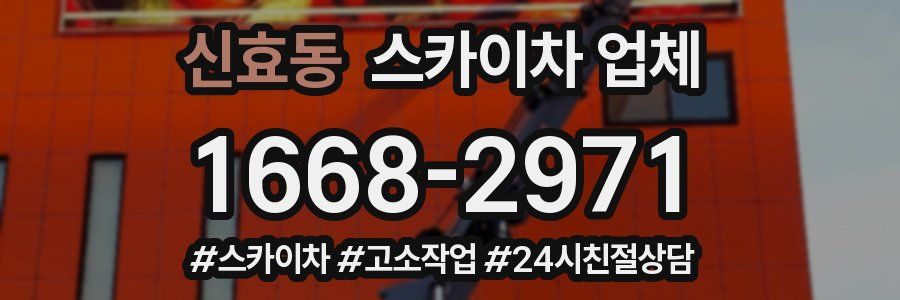 신효동 스카이차 업체