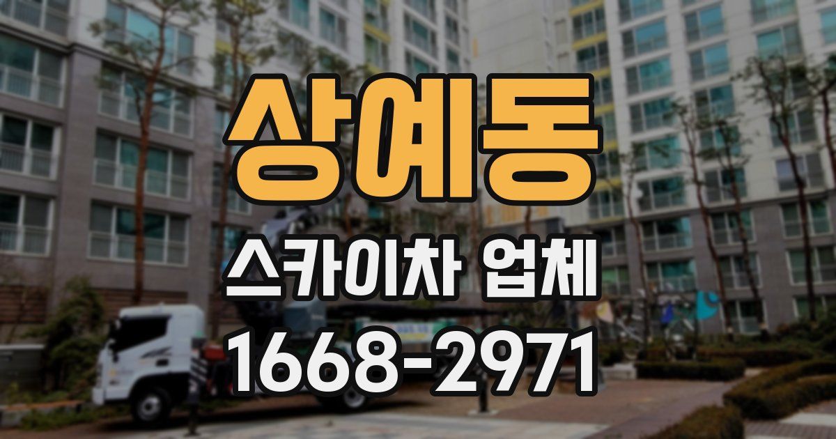 상예동 스카이차 업체