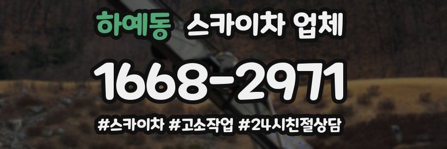 하예동 스카이차 업체