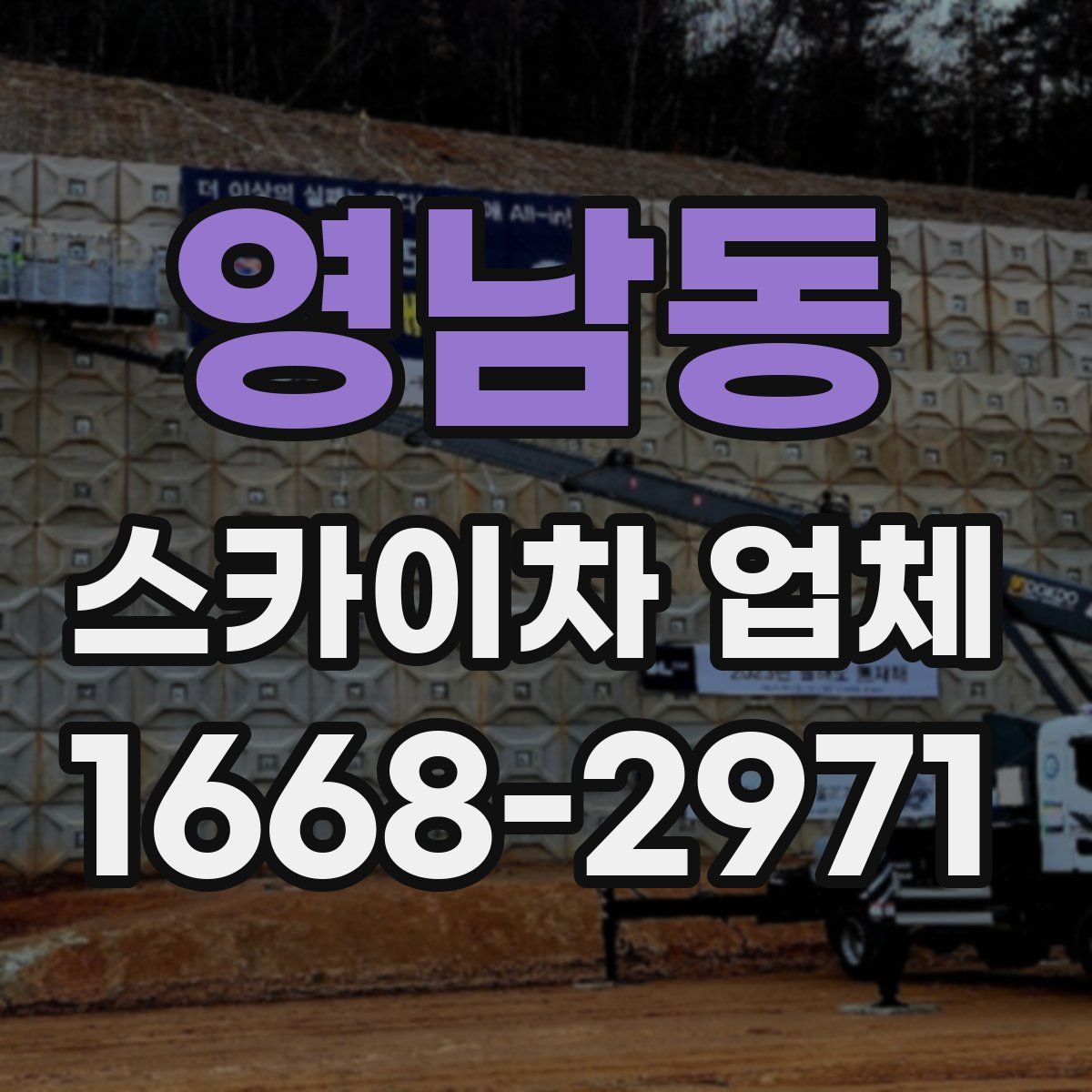 영남동 스카이차 업체