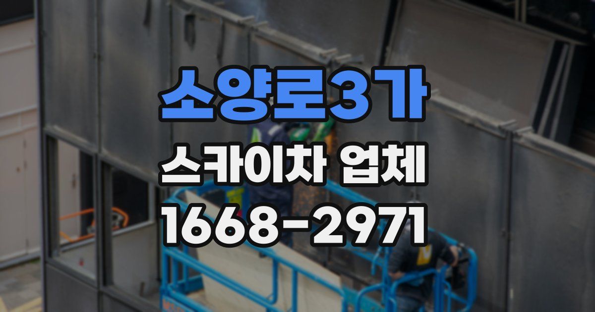 소양로3가 스카이차 업체