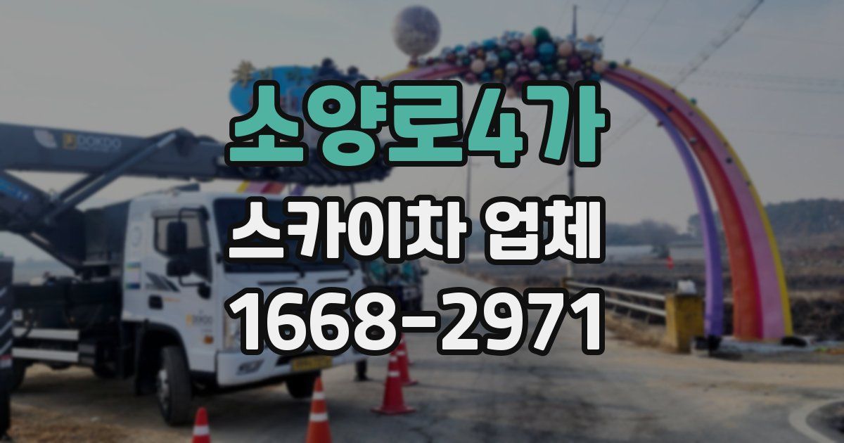 소양로4가 스카이차 업체