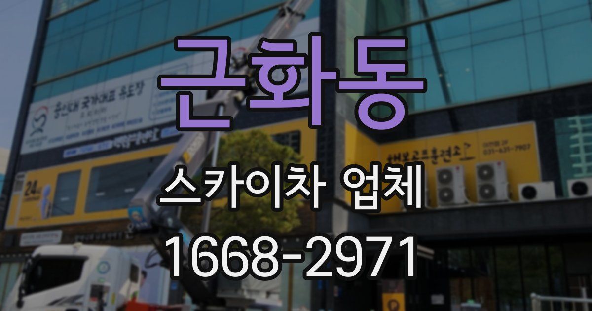근화동 스카이차 업체