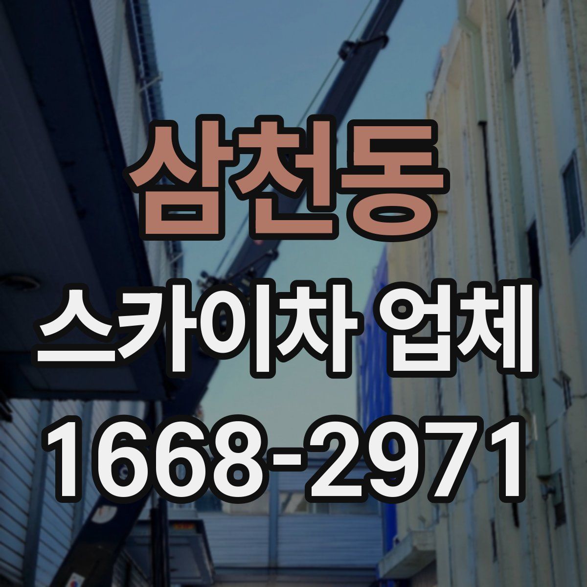삼천동 스카이차 업체