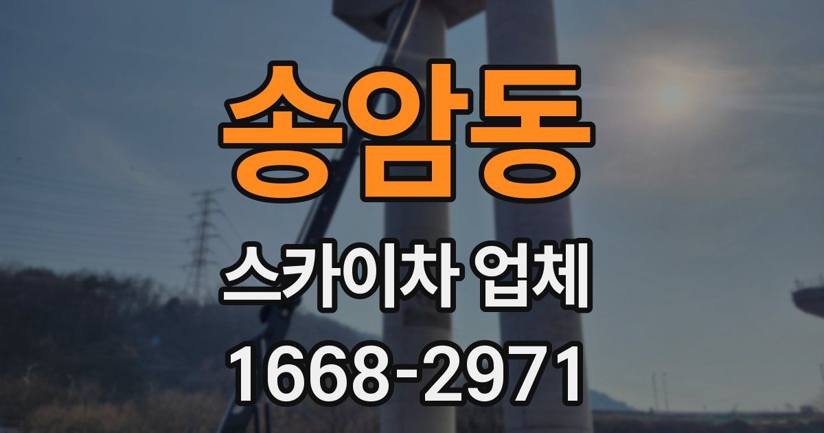 송암동 스카이차 업체
