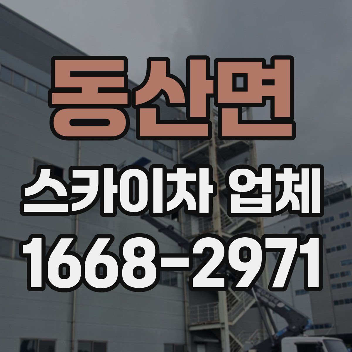 동산면 스카이차 업체