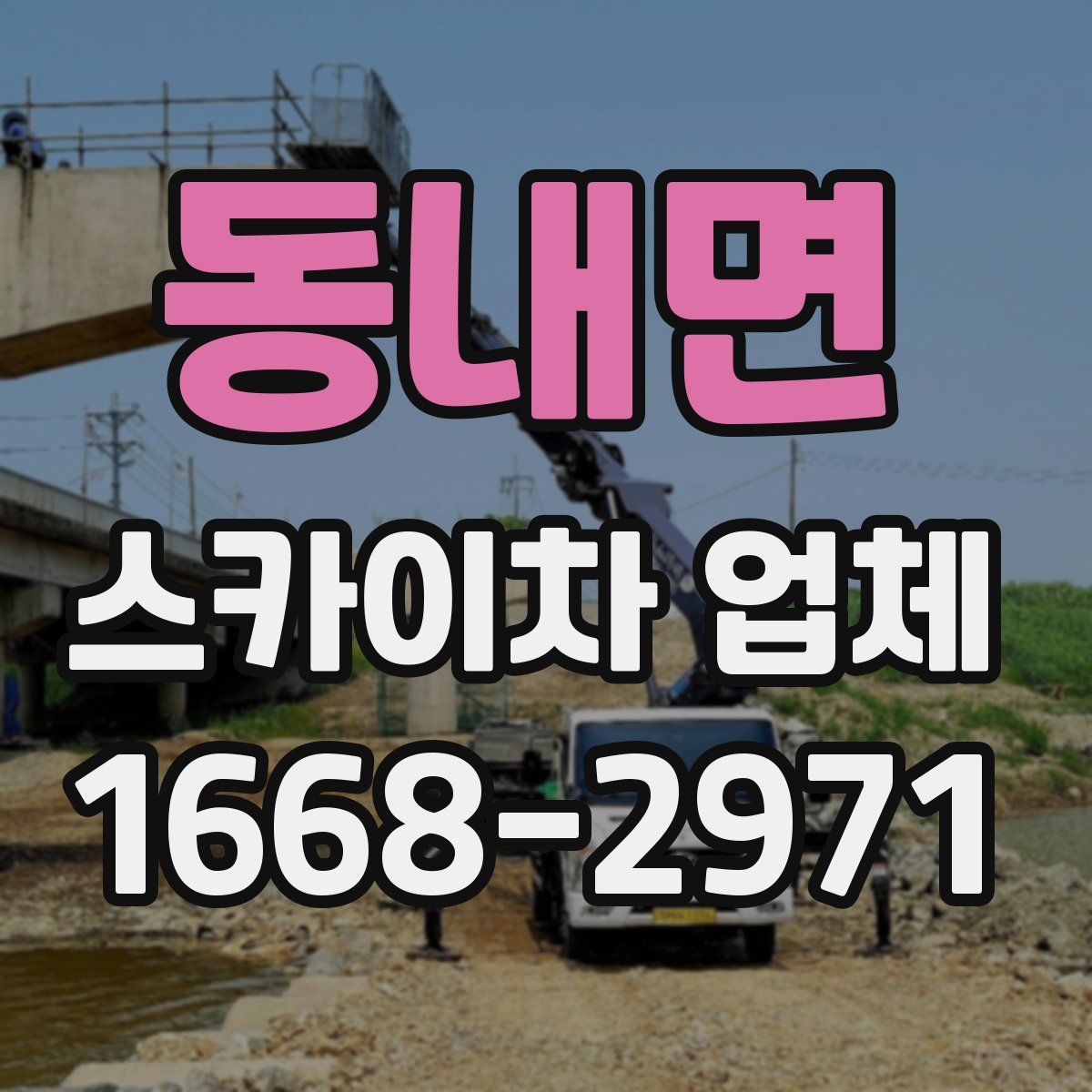 동내면 스카이차 업체