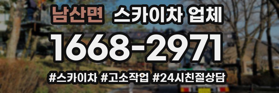 남산면 스카이차 업체
