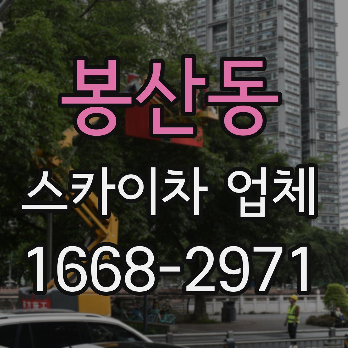 봉산동 스카이차 업체
