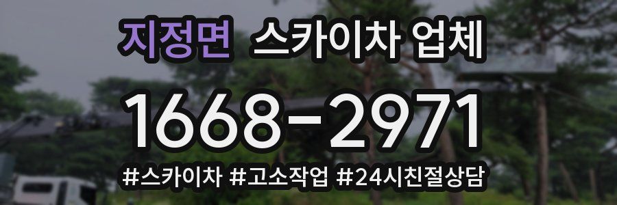 지정면 스카이차 업체