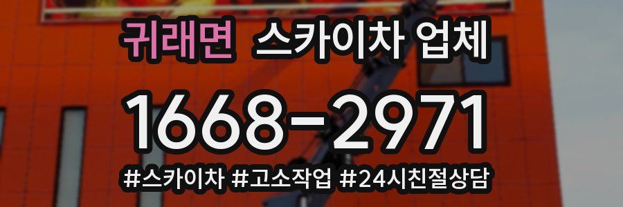 귀래면 스카이차 업체
