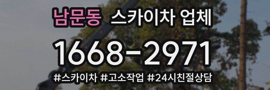남문동 스카이차 업체