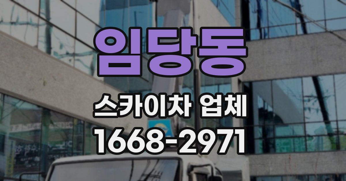 임당동 스카이차 업체