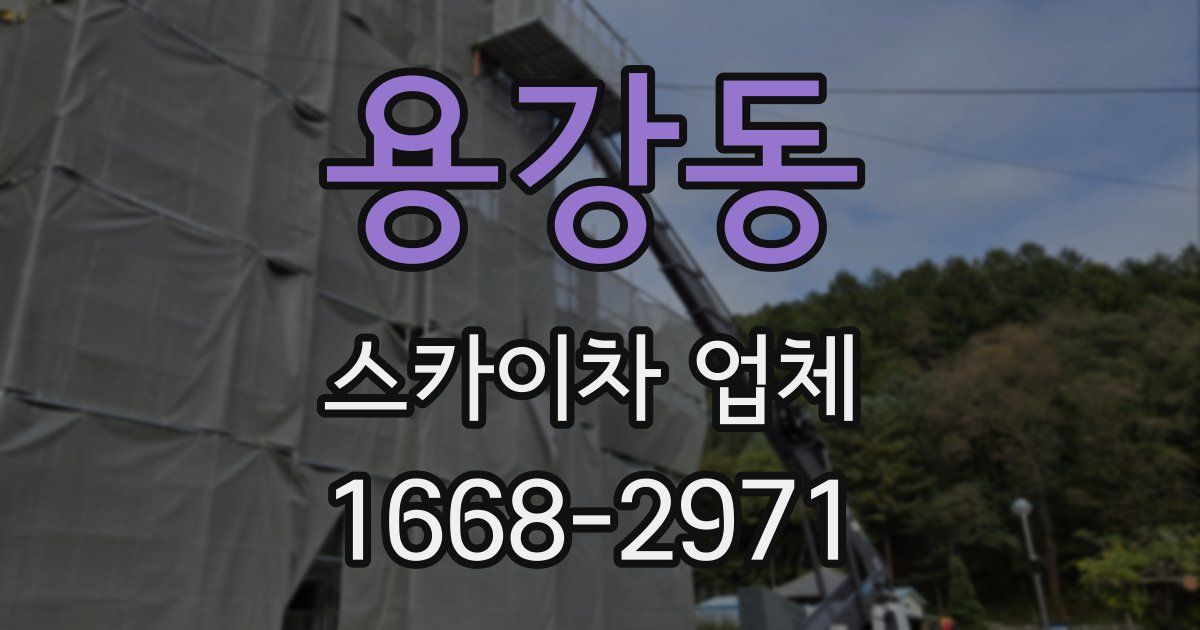 용강동 스카이차 업체