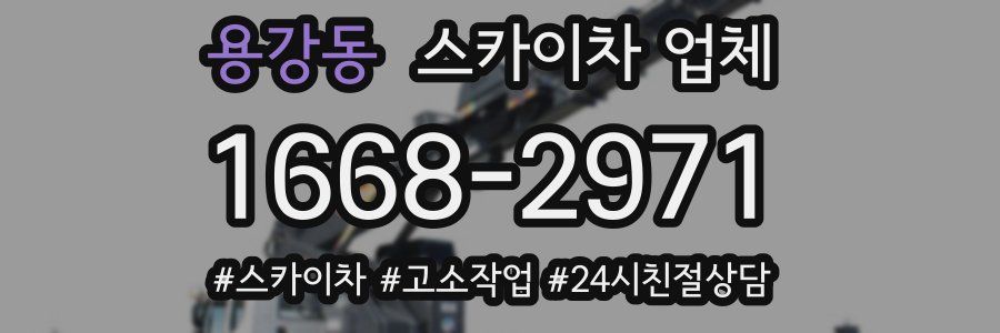 용강동 스카이차 업체