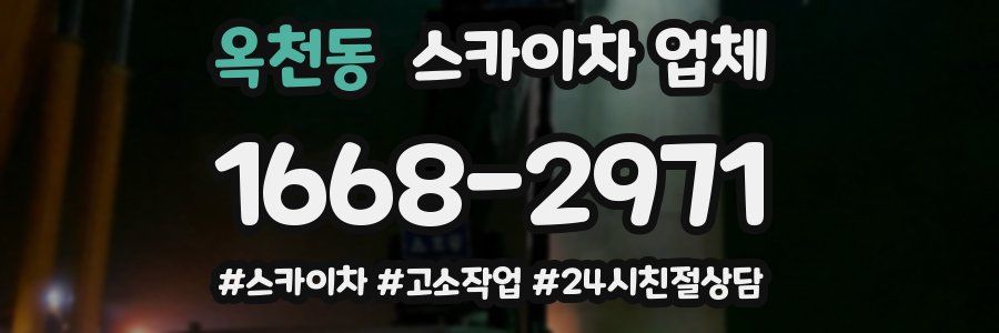 옥천동 스카이차 업체