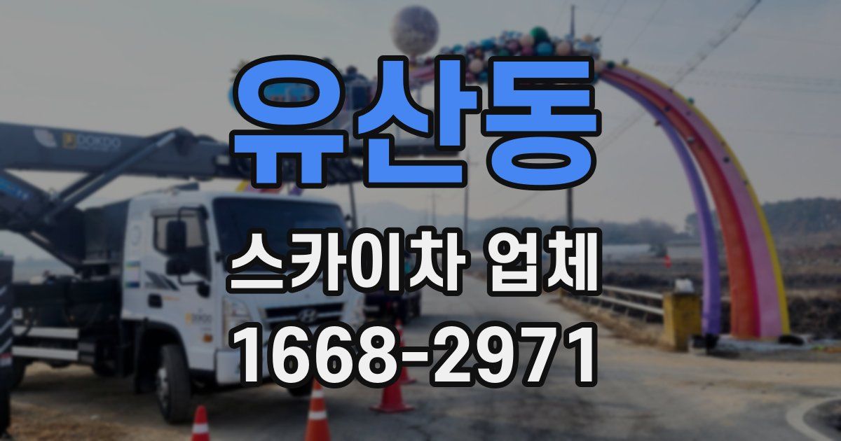 유산동 스카이차 업체