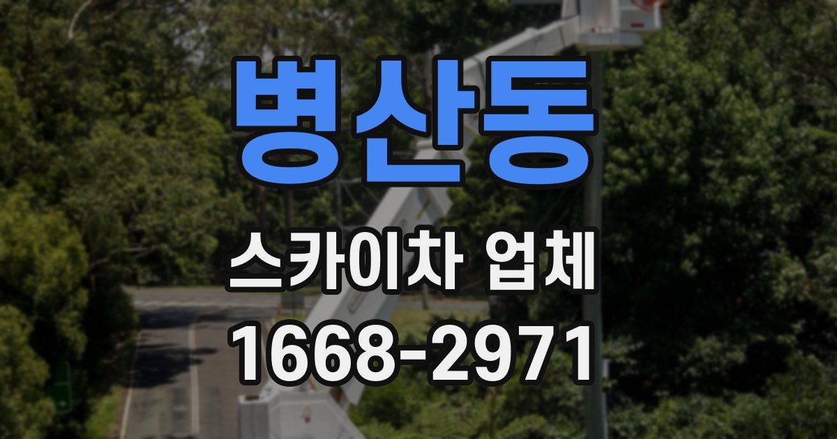 병산동 스카이차 업체
