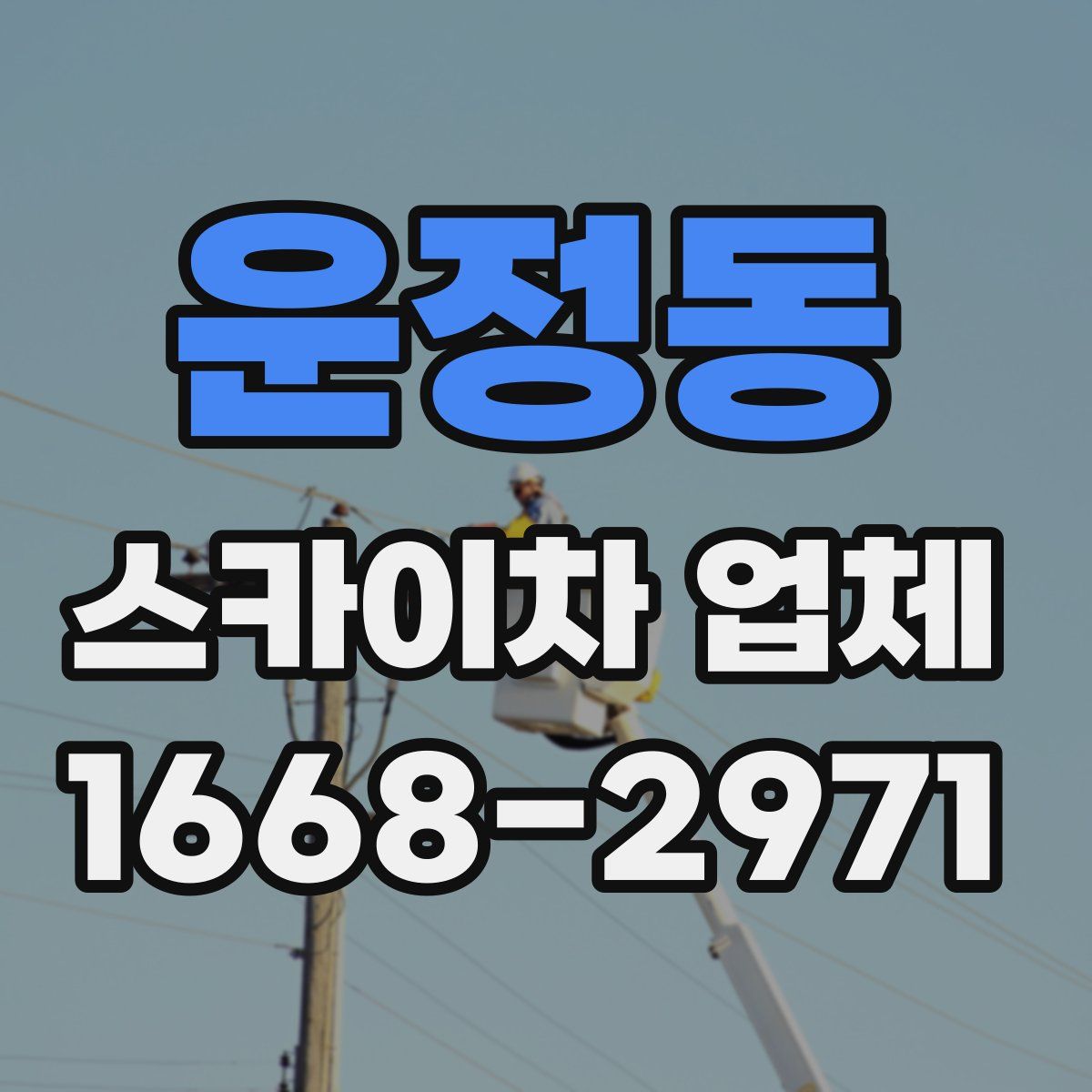 운정동 스카이차 업체