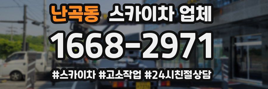 난곡동 스카이차 업체
