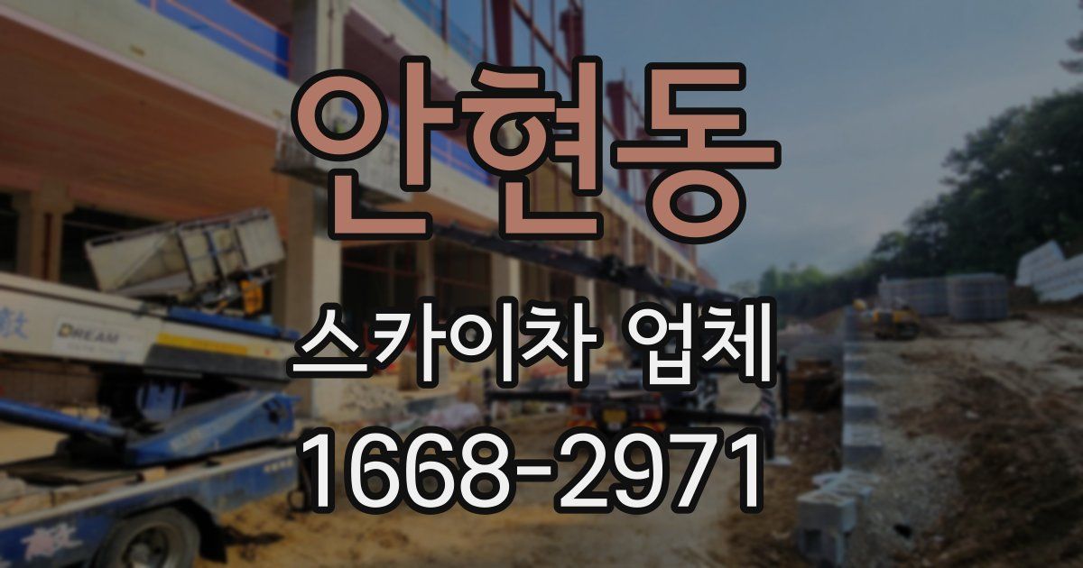 안현동 스카이차 업체