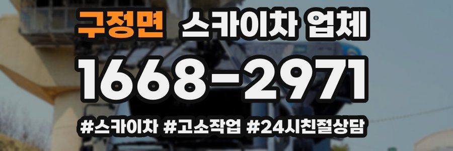 구정면 스카이차 업체
