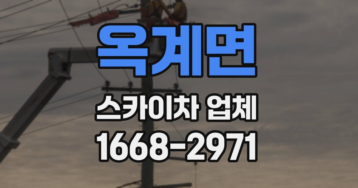옥계면 스카이차 업체