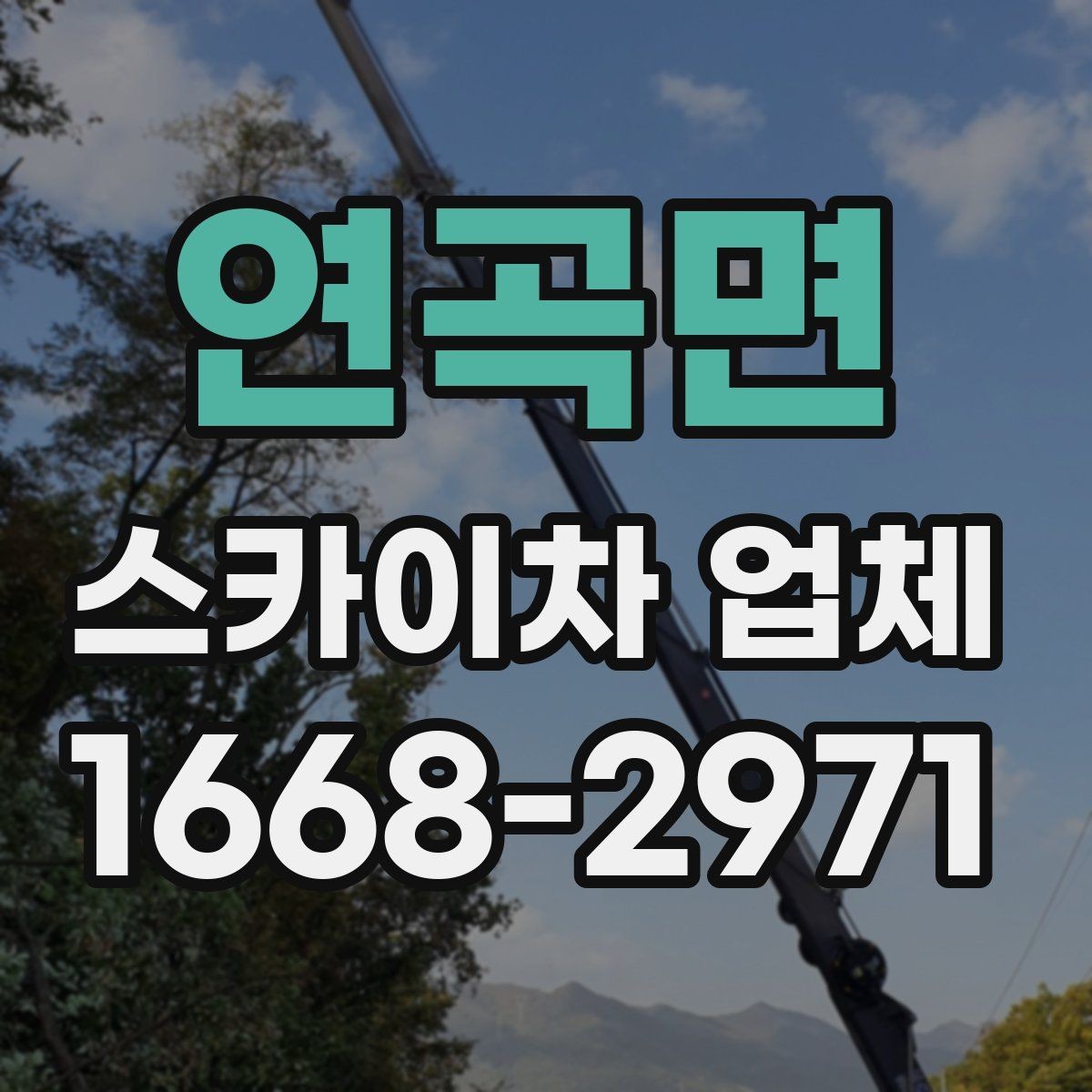 연곡면 스카이차 업체 선택 시 서비스 범위 확인하기