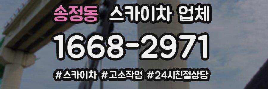 송정동 스카이차 업체