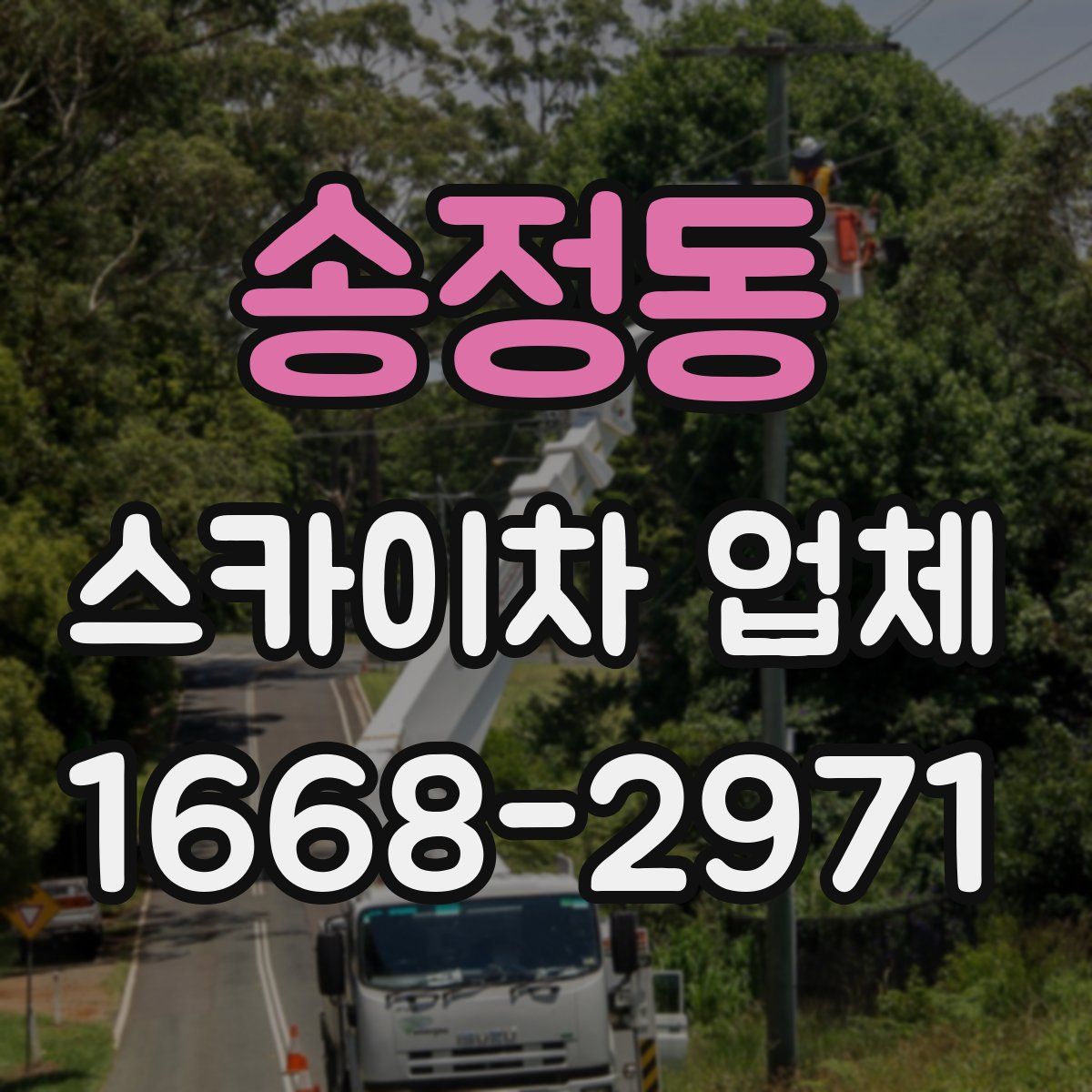송정동 스카이차 업체