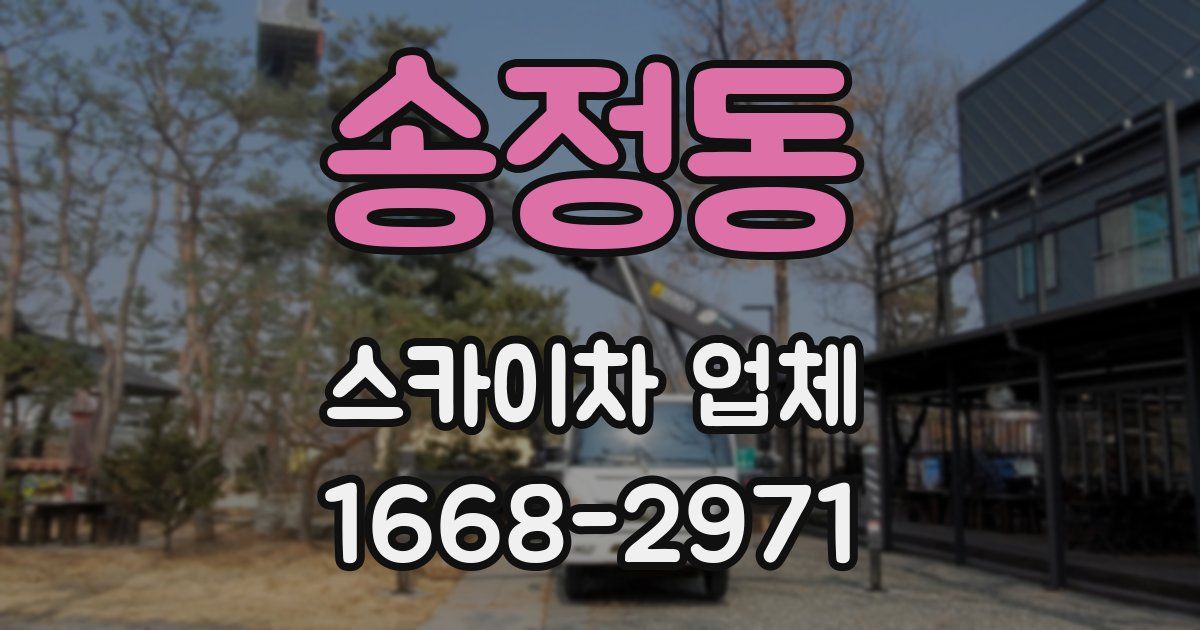 송정동 스카이차 업체