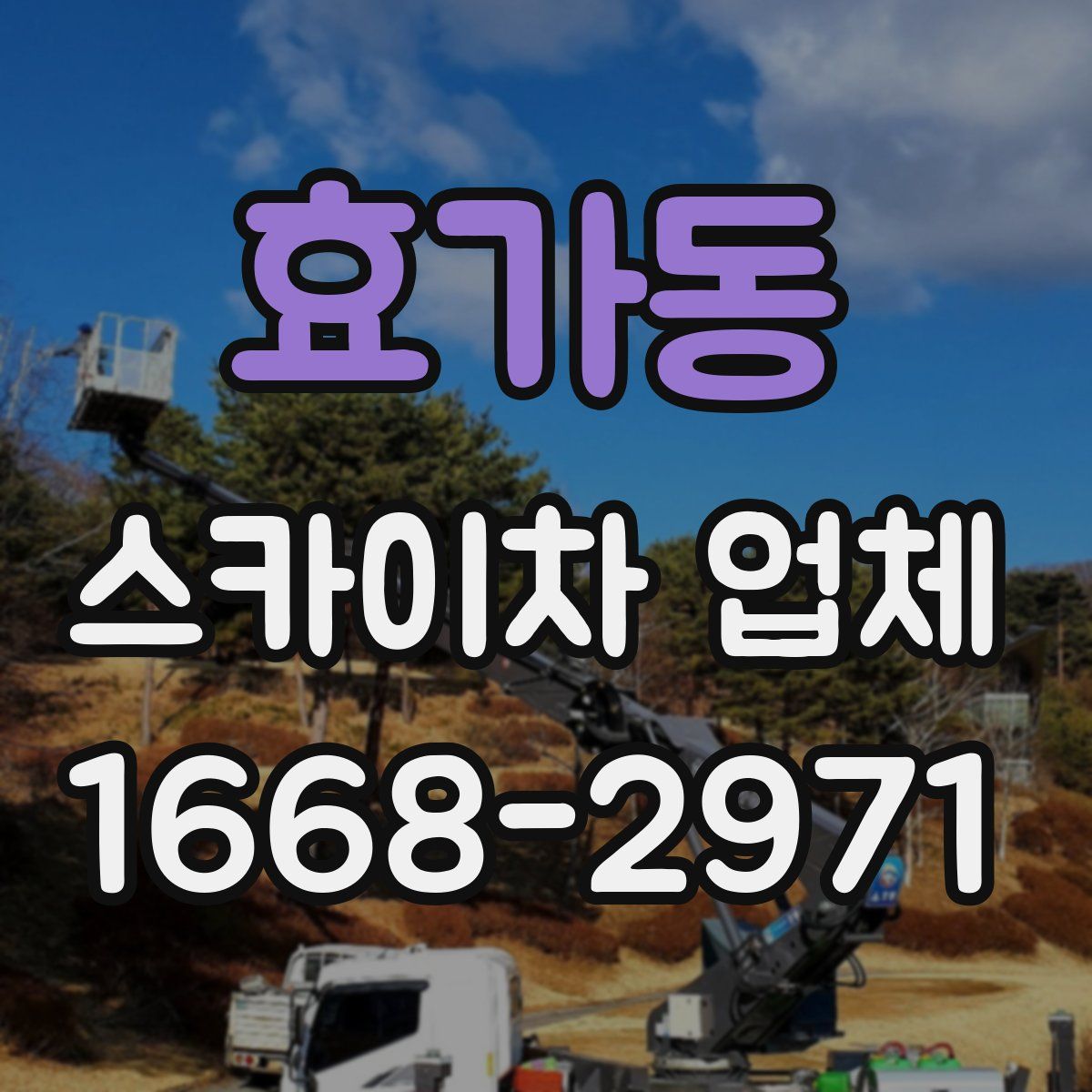 효가동 스카이차 업체