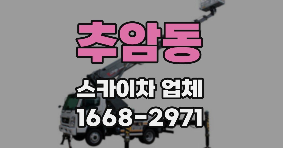 추암동 스카이차 업체